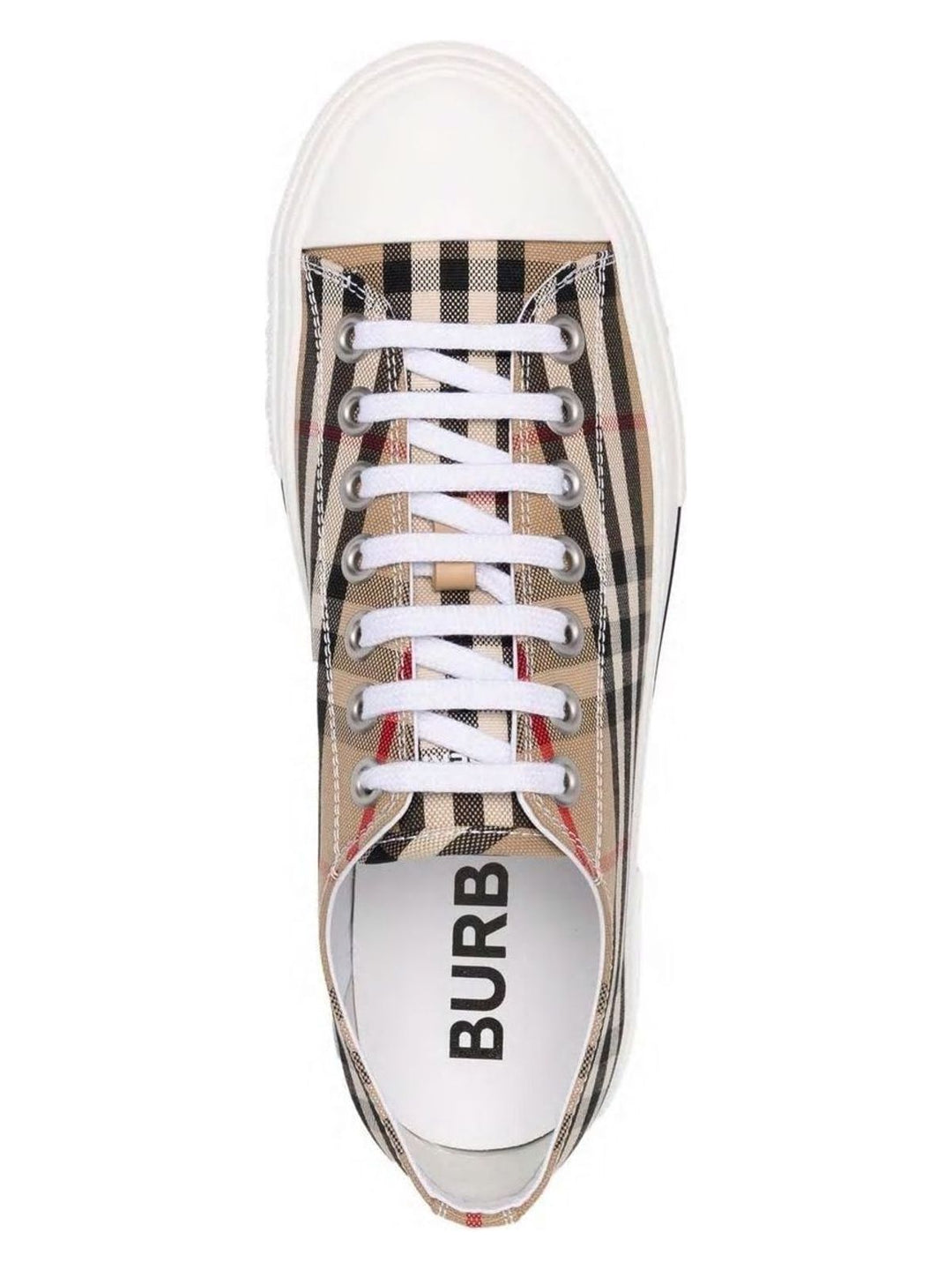 CHECKED MOTIF CANVAS SNEAKERS