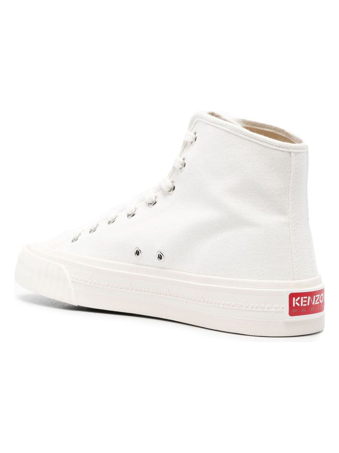 KENZO TIGER-PRINT HIGH-TOP SNEAKERS