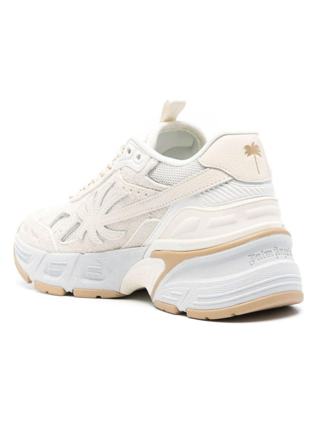 MAXI BEIGE SNEAKER PALM TREE LOGO