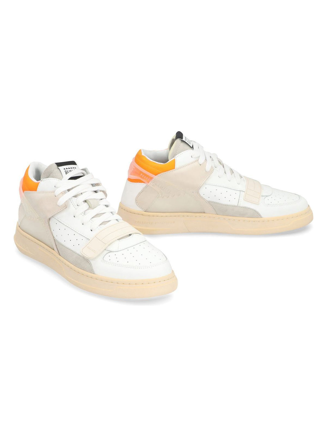 LEATHER MID-TOP SNEAKERS