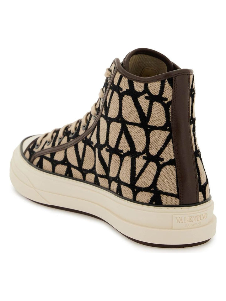 TOTALOOP TOILE ICONOGRAPHE HIGH-TOP SNEAKERS