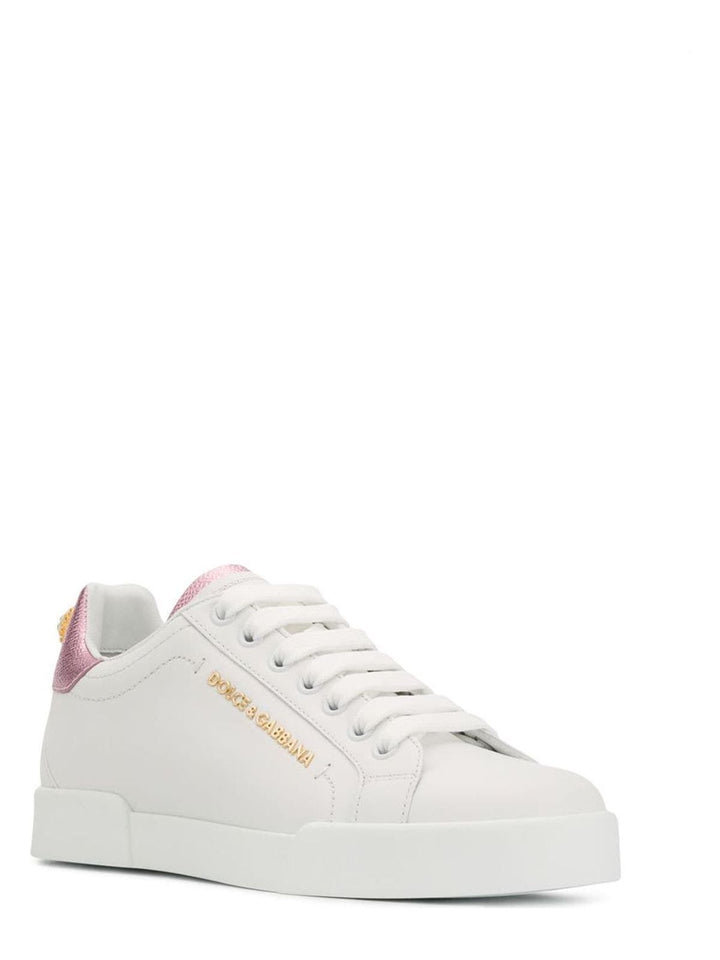 SNEAKER CLASSICA V BLANCO TALON ROSA