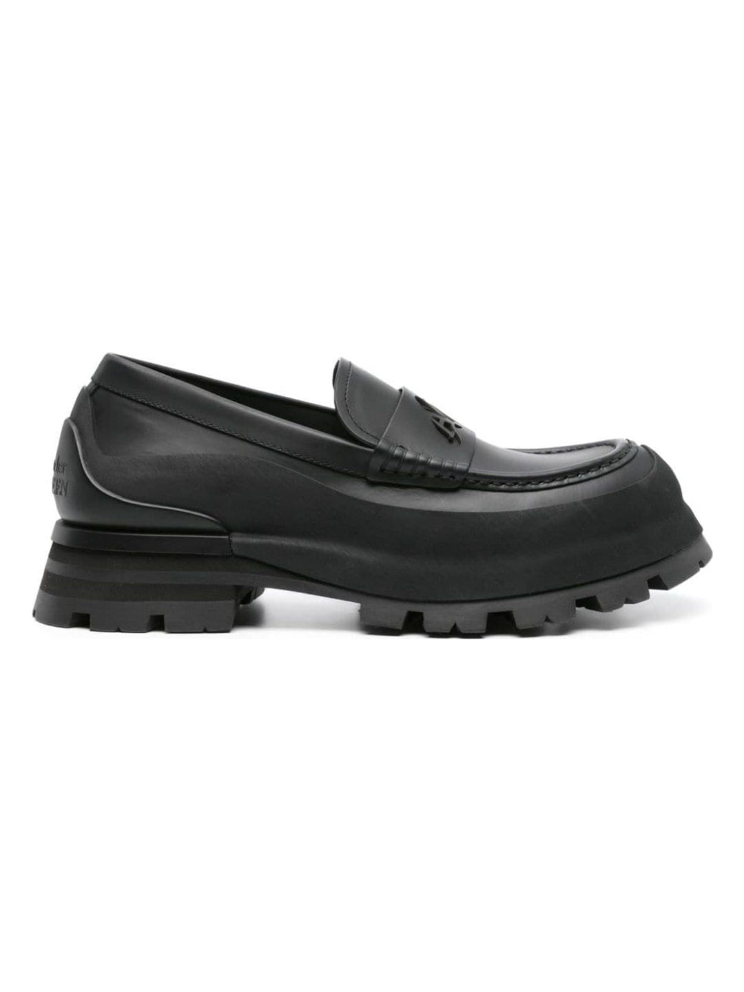 SEAL LOGO LEATHER LOAFERS