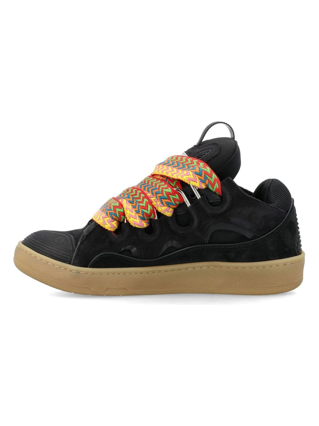 LEATHER CURB SNEAKERS