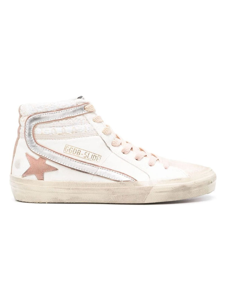 GOLDEN GOOSE SLIDE HIGH-TOP SNEAKERS