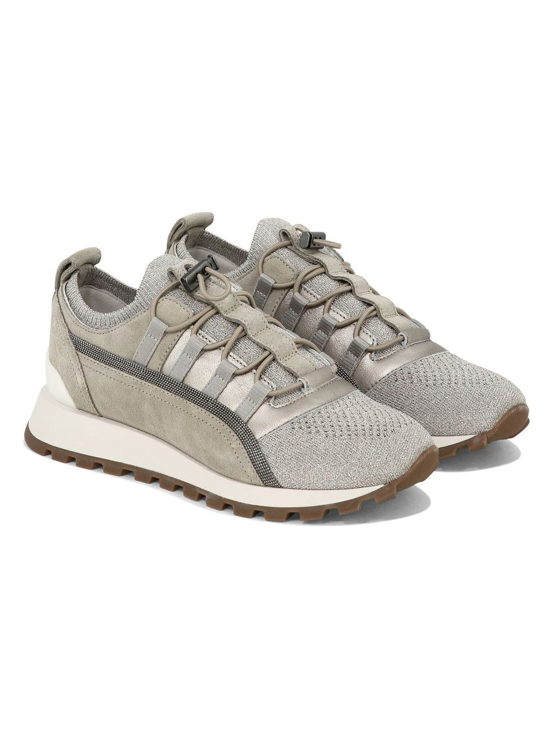 SNEAKERS WITH LAMÉ DETAILS