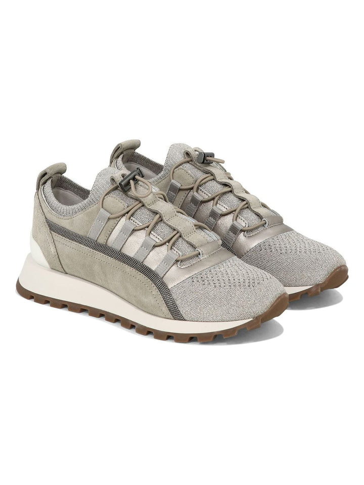 SNEAKERS WITH LAMÉ DETAILS