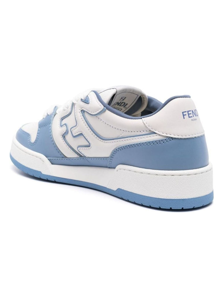 FENDI MATCH LEATHER SNEAKERS