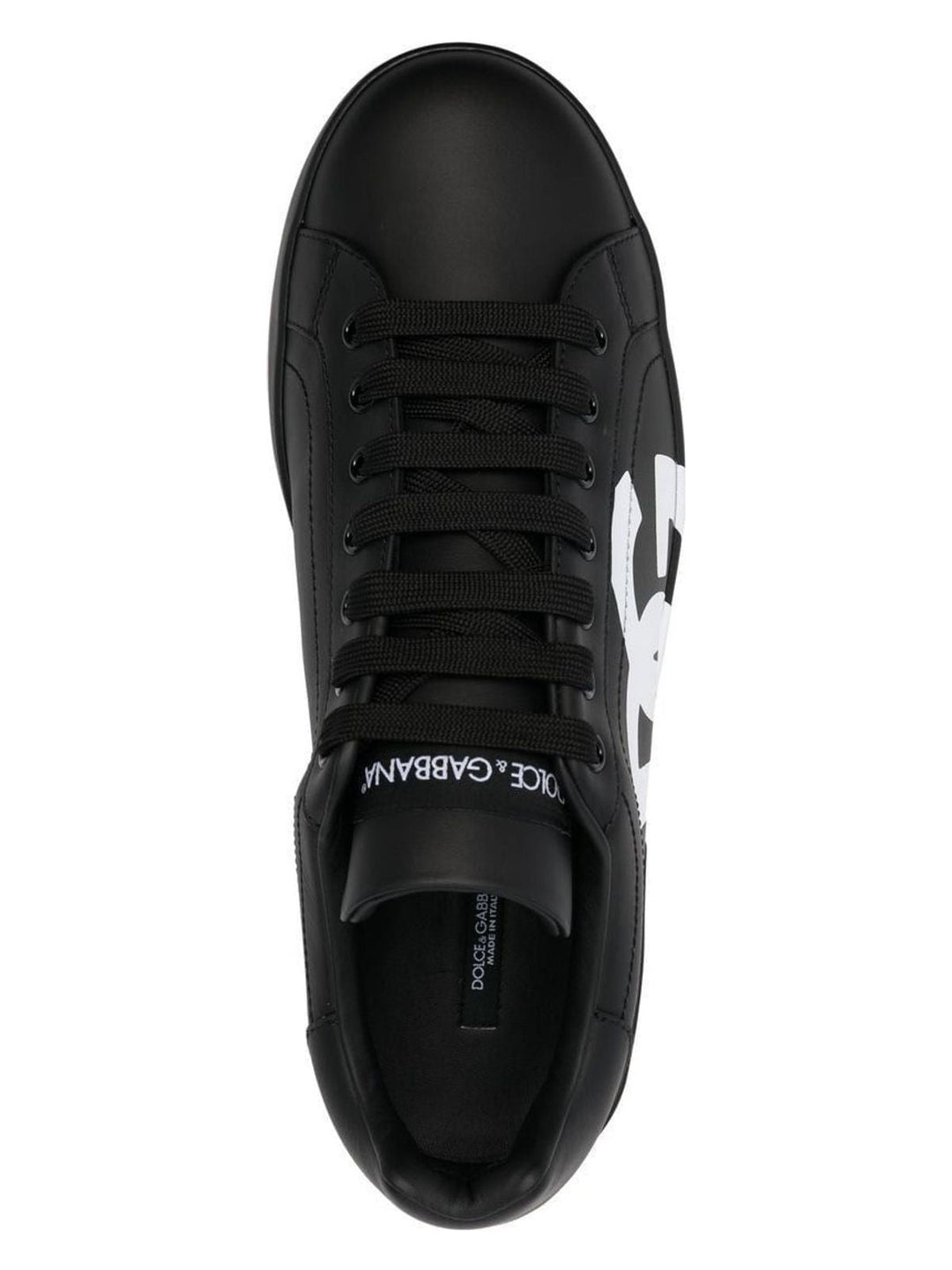 LEATHER PORTOFINO SNEAKERS WITH DG LOGO