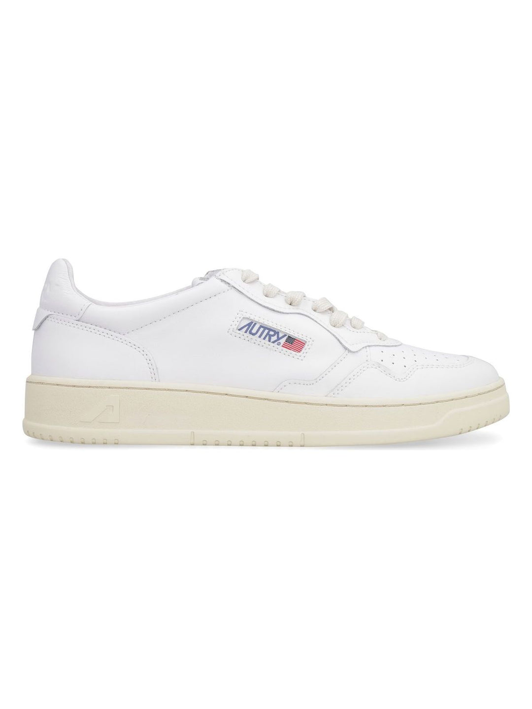 WHITE LEATHER MEDALIST SNEAKERS