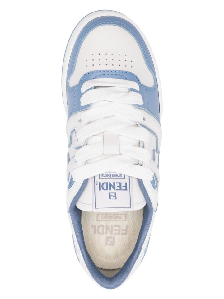 FENDI MATCH LEATHER SNEAKERS