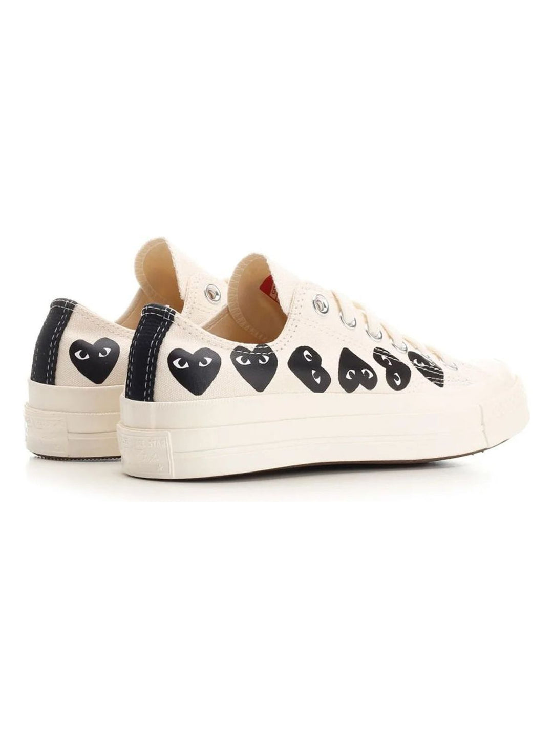 PLAY CONVERSE MULTI HEART LOW TOP