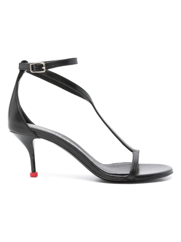 LEATHER HEEL SANDALS