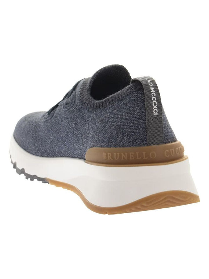 KNIT CHINE SNEAKERS IN