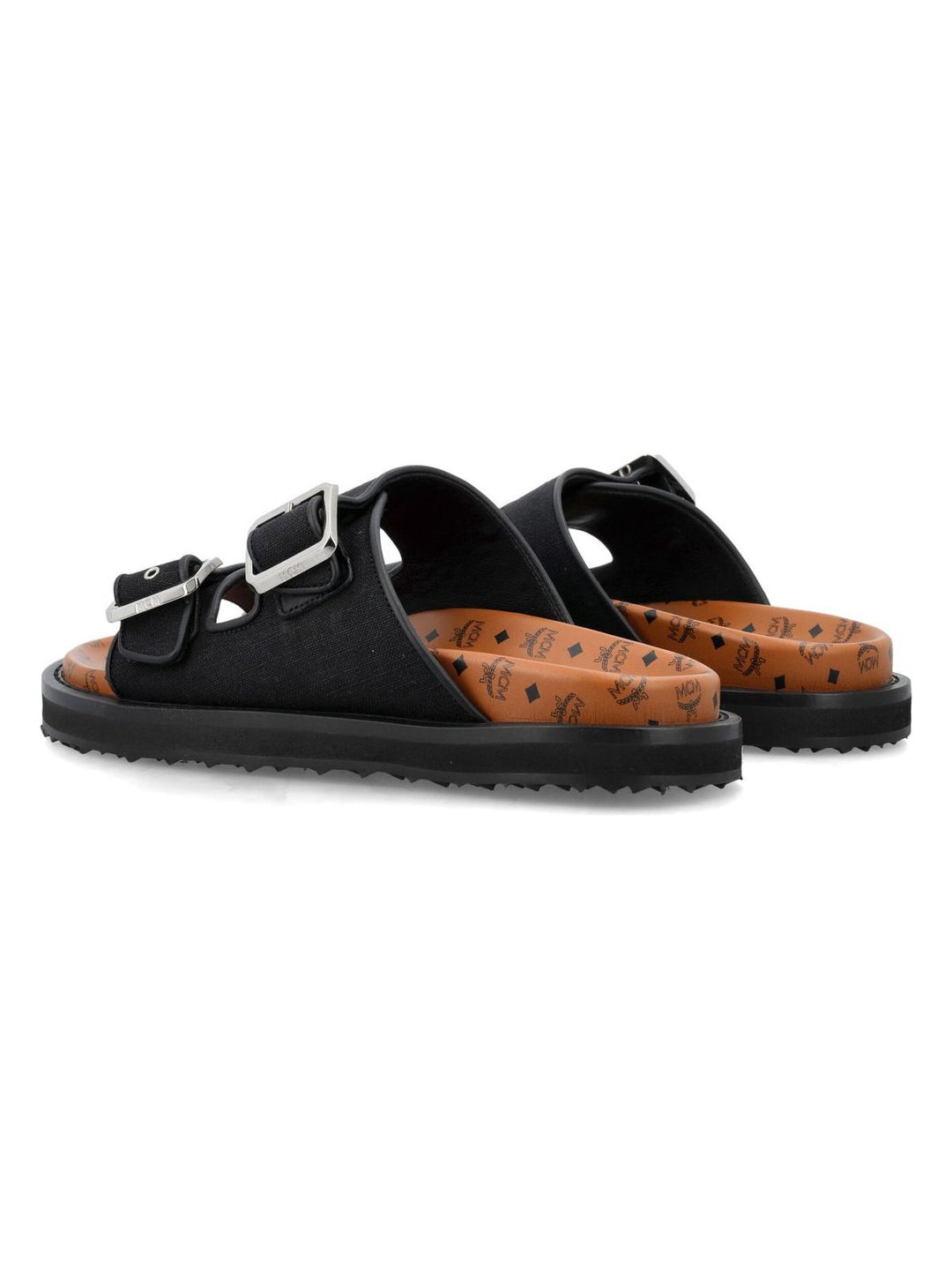 MCM CANVAS FLAT SANDALS