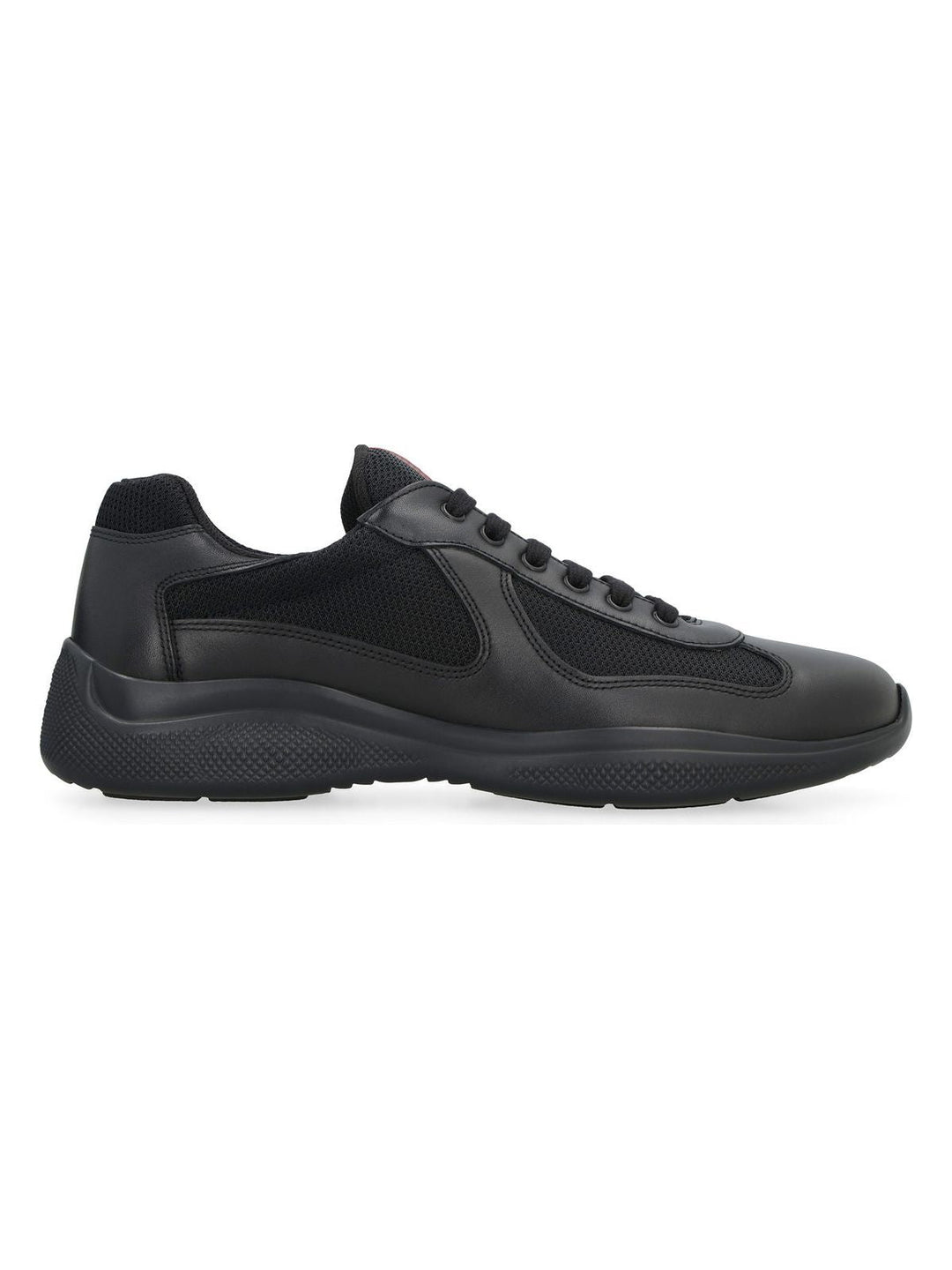 LEATHER LACE-UP SNEAKERS