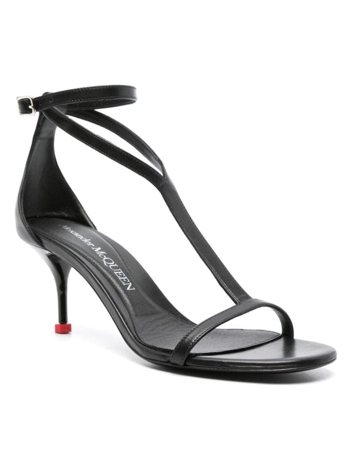 LEATHER HEEL SANDALS