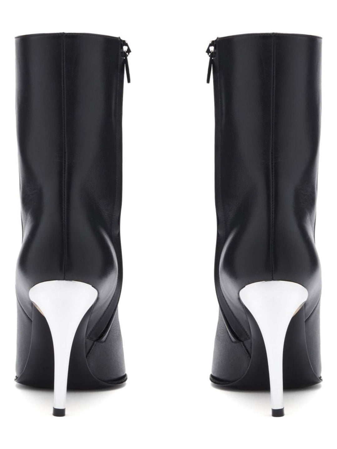 LEATHER HEEL ANKLE BOOTS