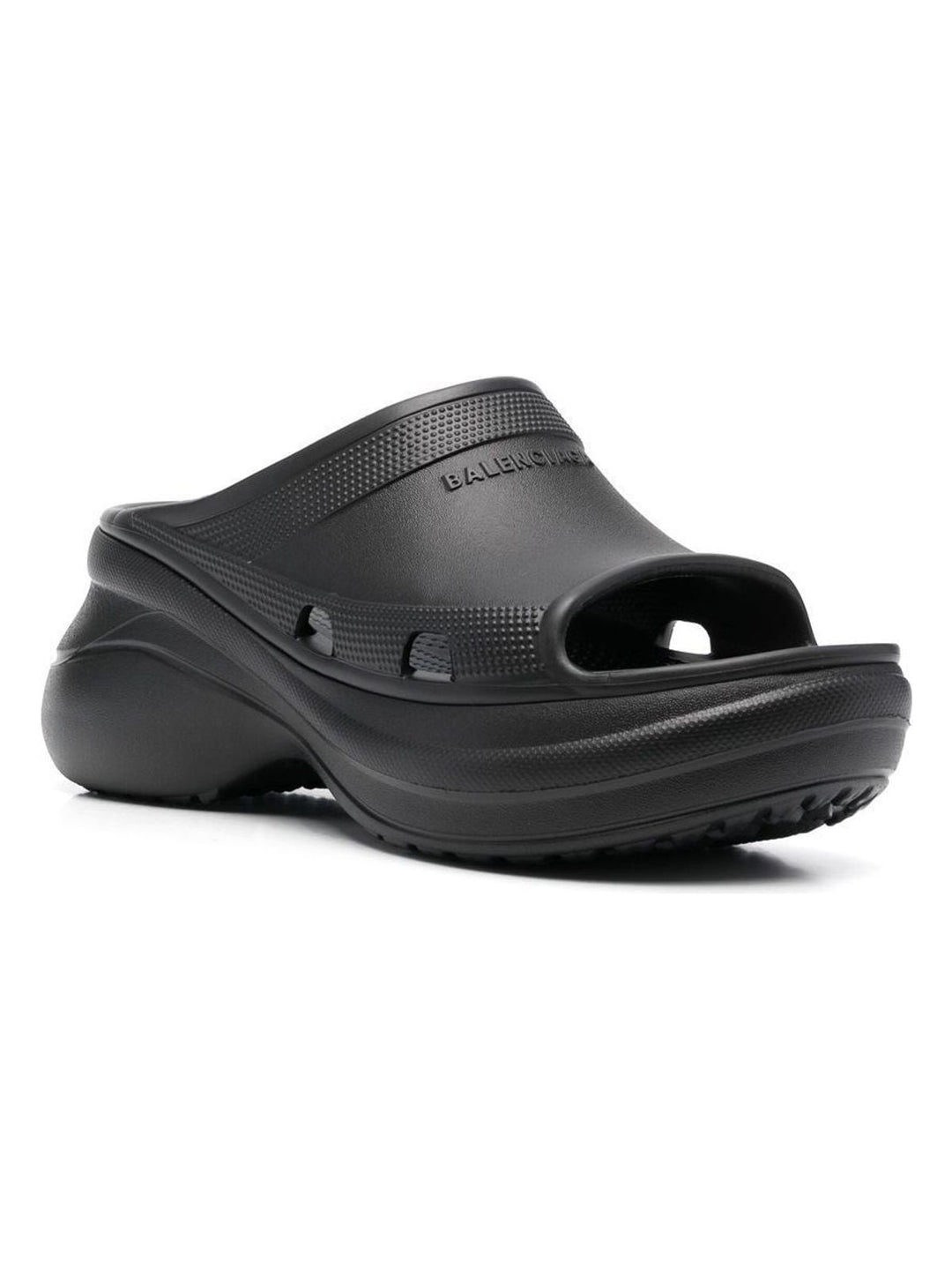 POOL CROCS BLACK RUBBER SANDAL