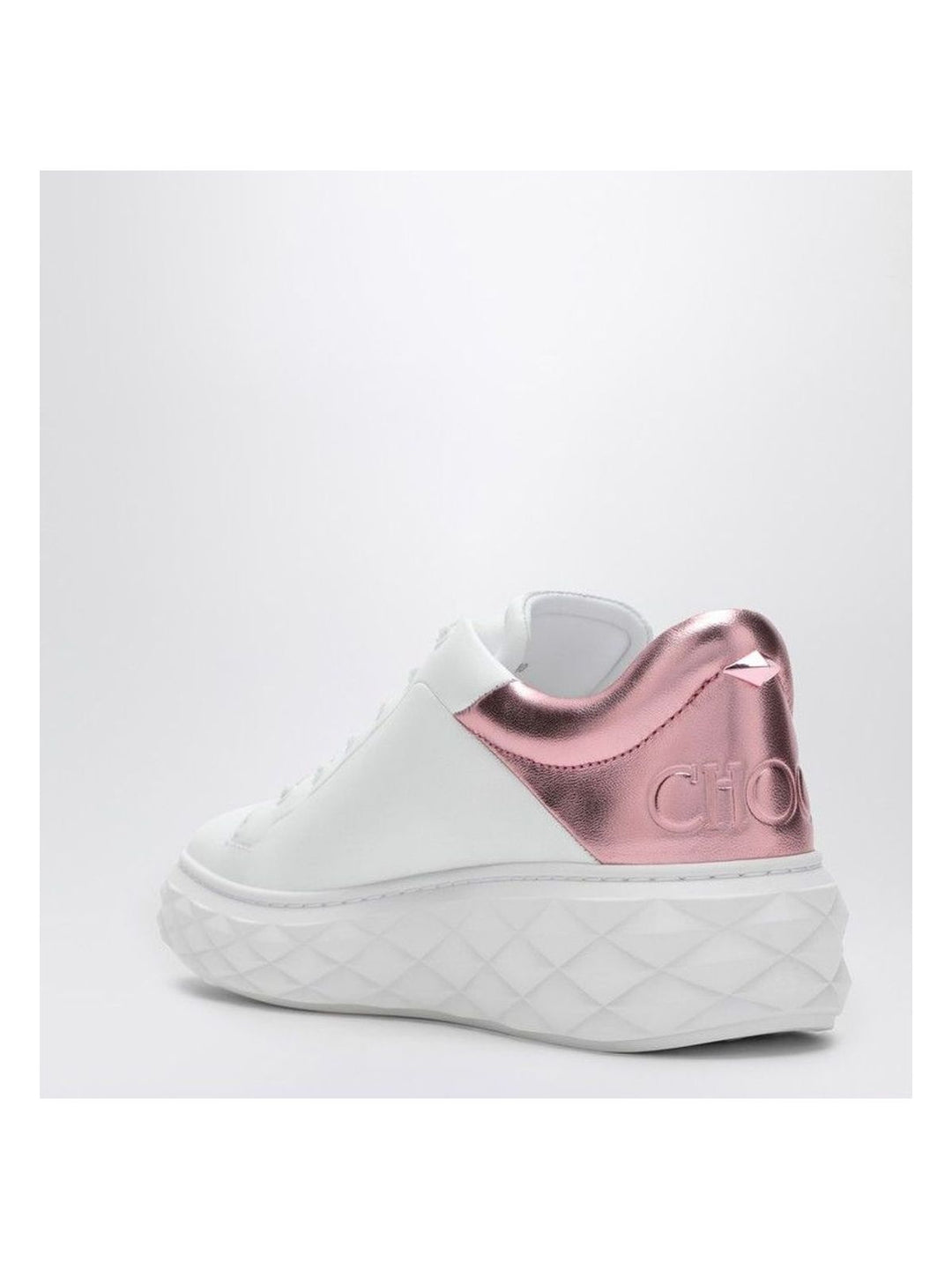 DIAMOND MAXI WHITE/PINK METALLIC SNEAKER