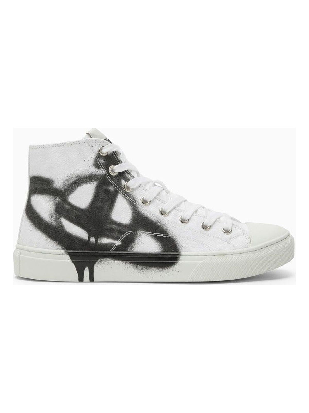 BLACK/WHITE COTTON CANVAS TRAINER