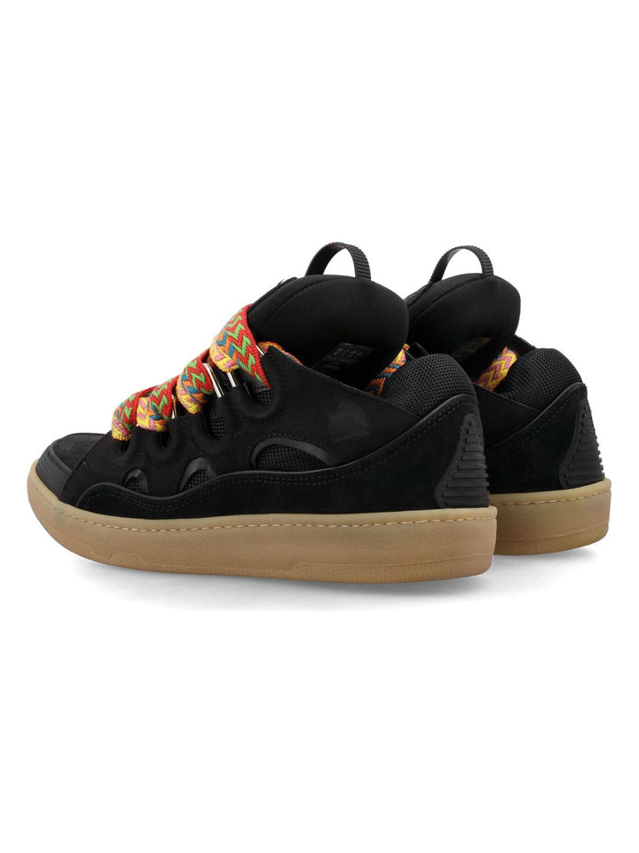 LEATHER CURB SNEAKERS