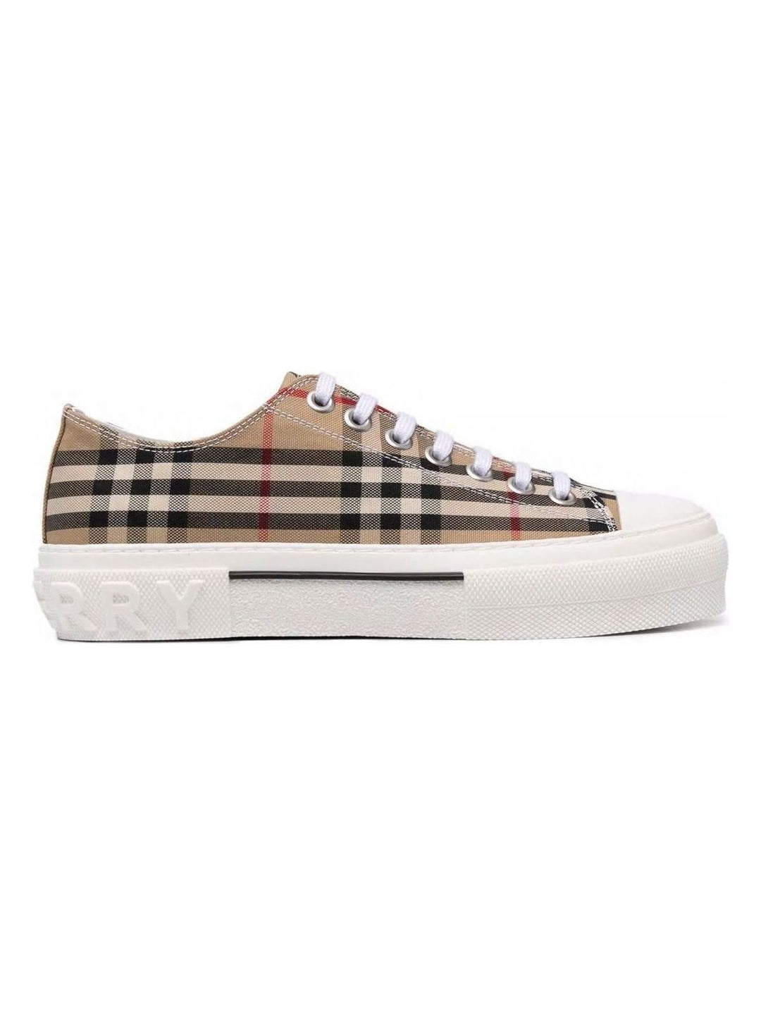 CHECKED MOTIF CANVAS SNEAKERS