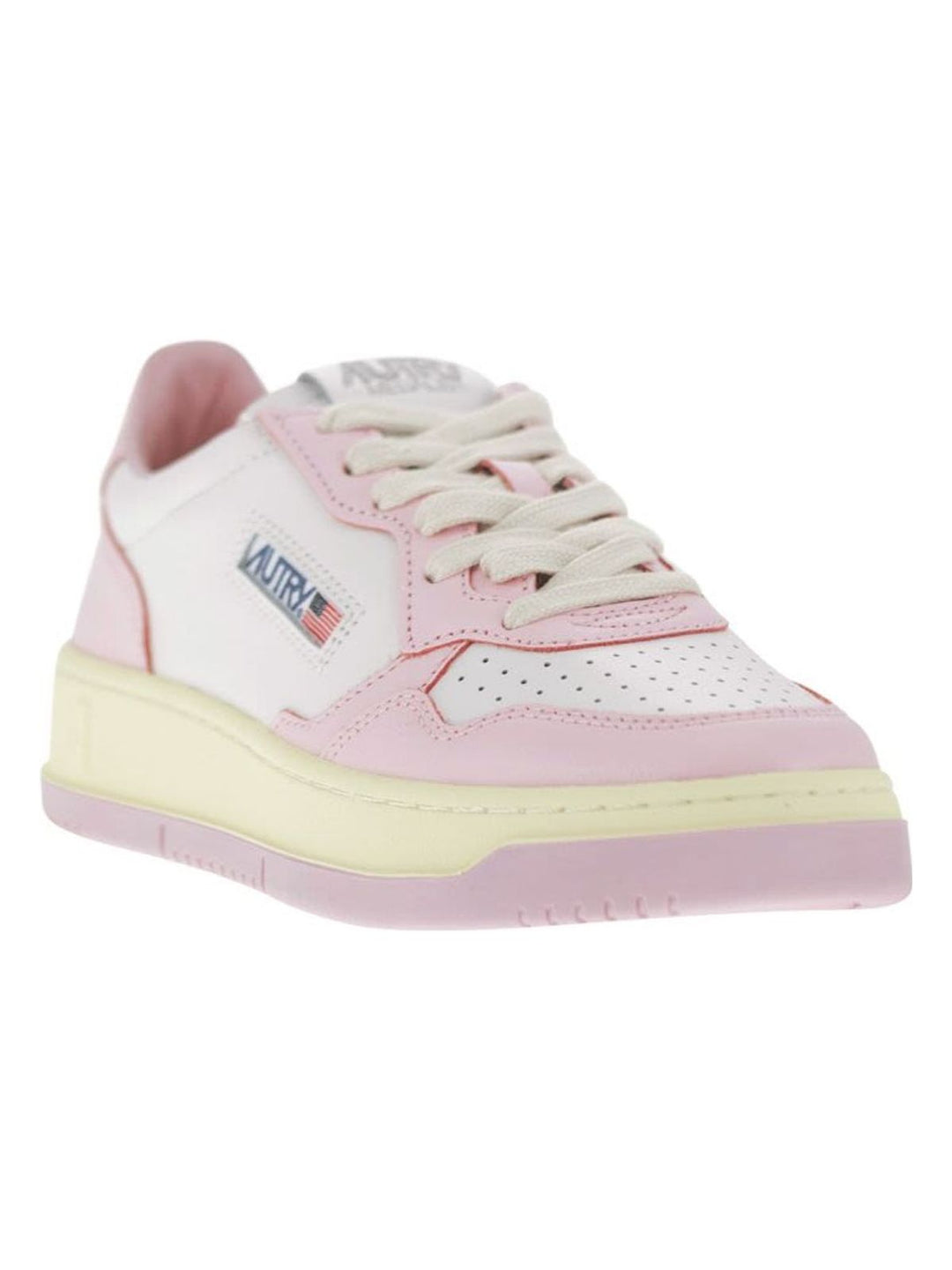 MEDALIST LEATHER WHITE/BLUSH BRIDE SNEAKER