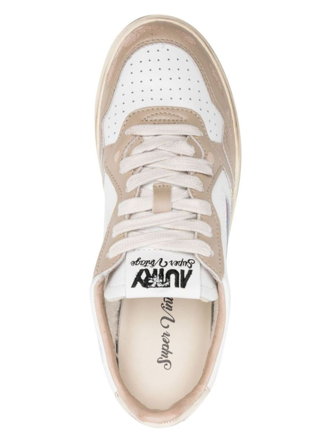 SUPER VINTAGE LOW LEATHER SNEAKERS