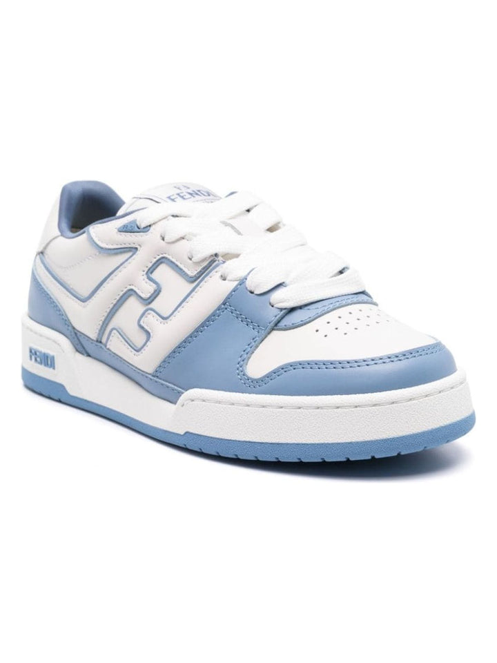 FENDI MATCH LEATHER SNEAKERS