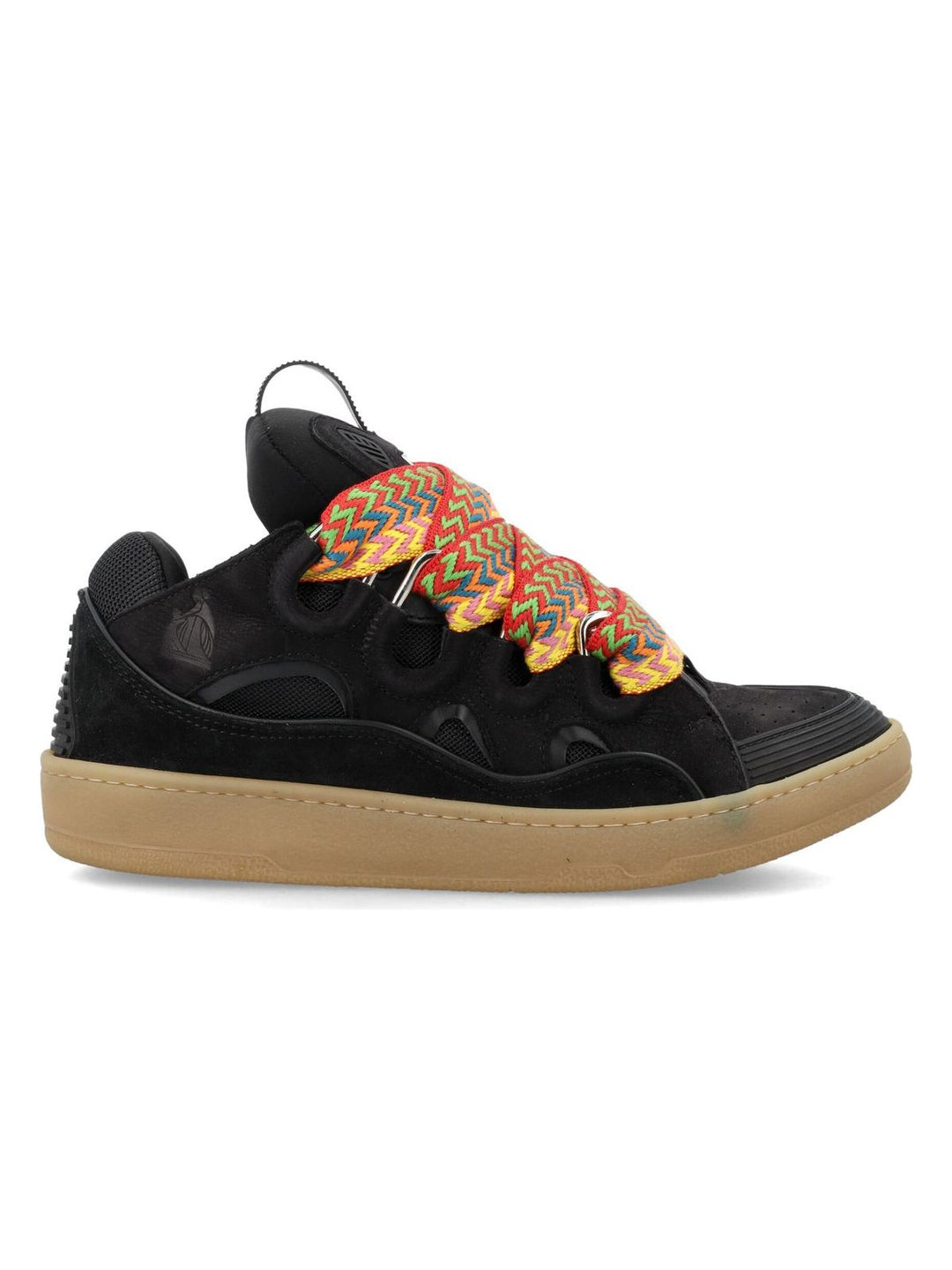 LEATHER CURB SNEAKERS