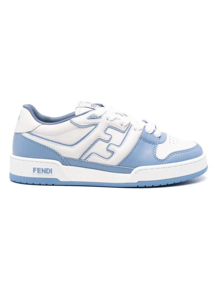 FENDI MATCH LEATHER SNEAKERS