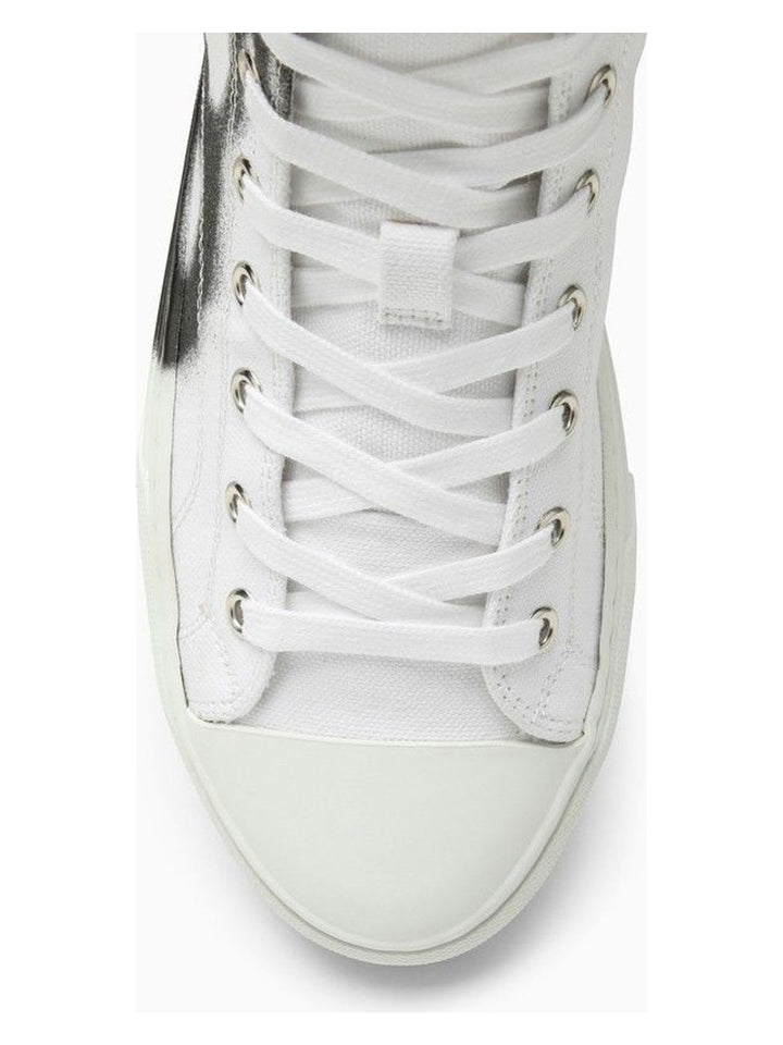 BLACK/WHITE COTTON CANVAS TRAINER