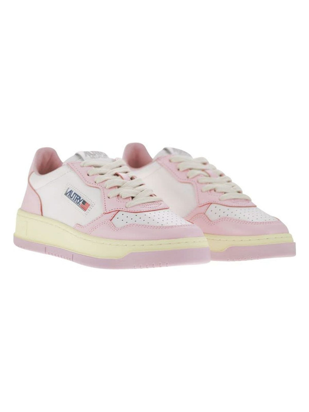 MEDALIST LEATHER WHITE/BLUSH BRIDE SNEAKER