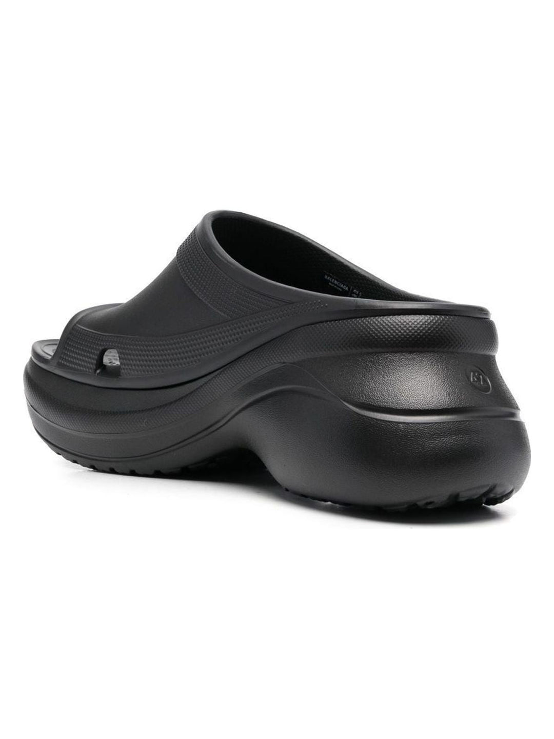 POOL CROCS BLACK RUBBER SANDAL