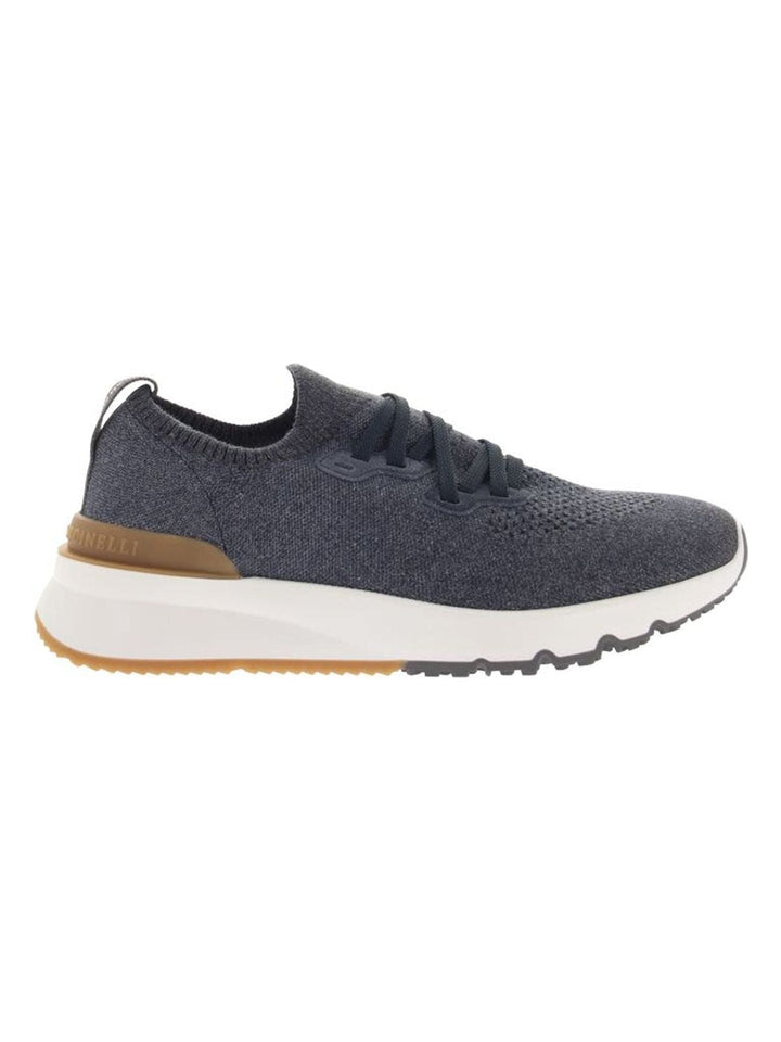 KNIT CHINE SNEAKERS IN