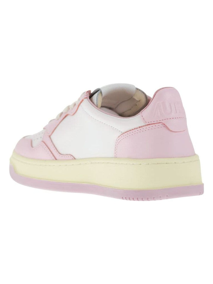 MEDALIST LEATHER WHITE/BLUSH BRIDE SNEAKER