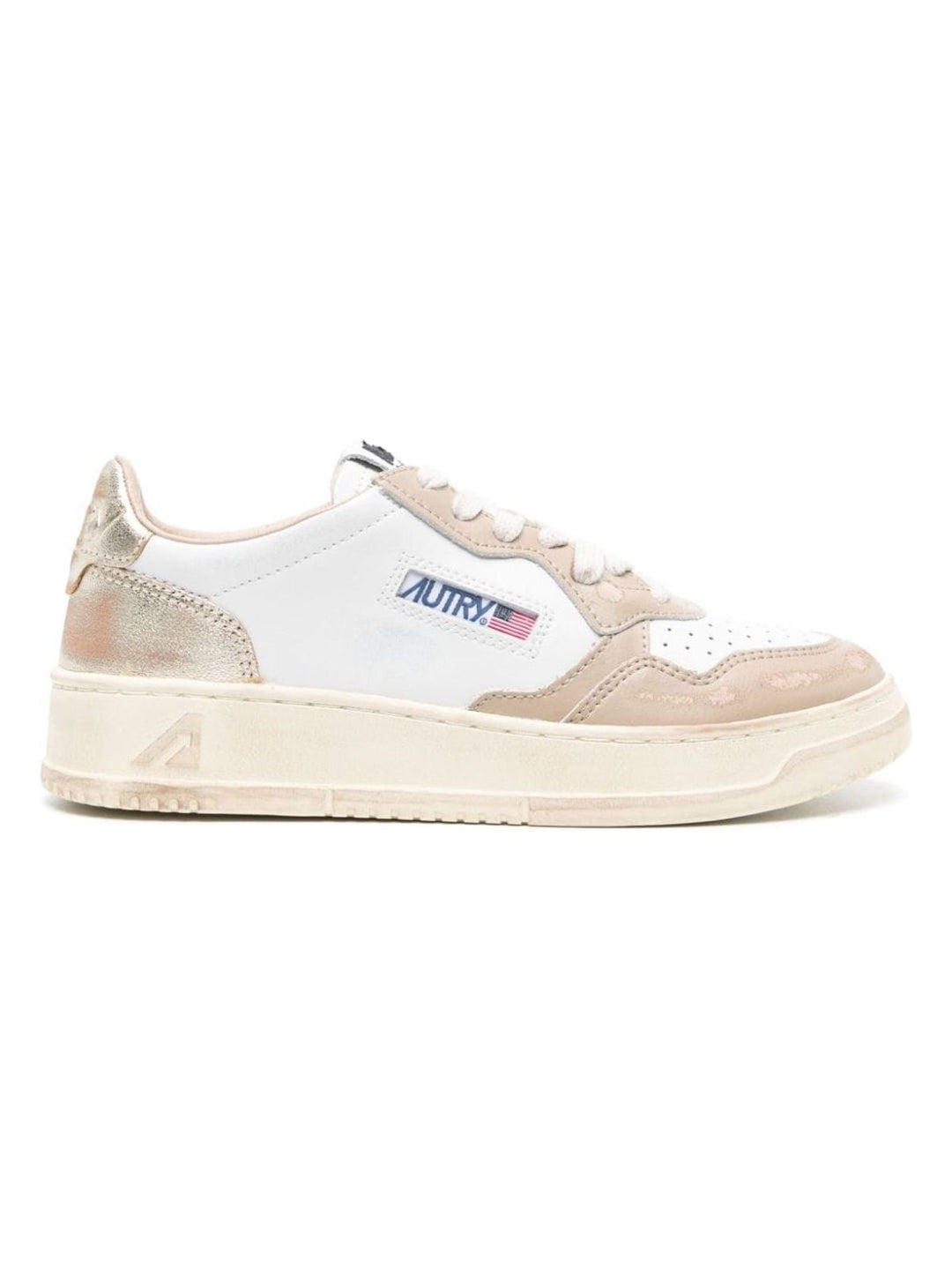SUPER VINTAGE LOW LEATHER SNEAKERS