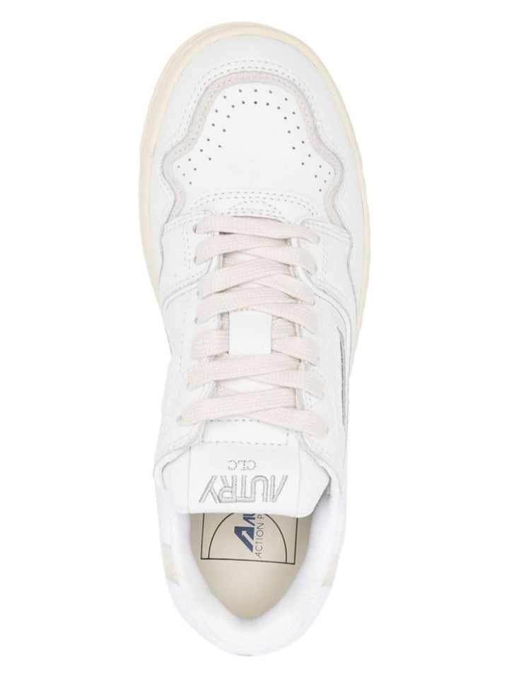 LOW CLC WHITE LEATHER TRAINER
