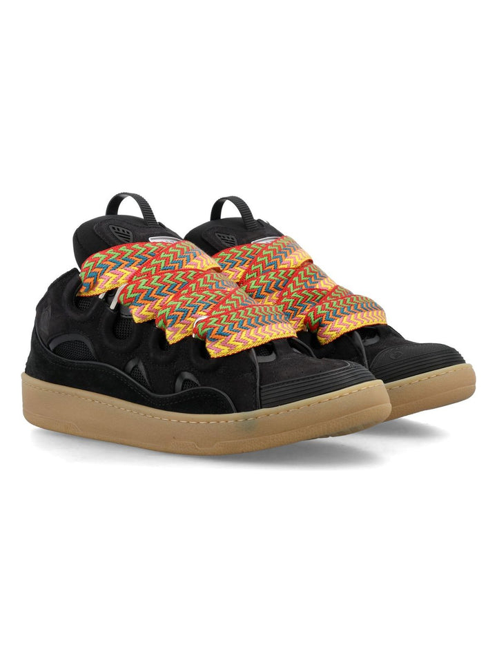 LEATHER CURB SNEAKERS