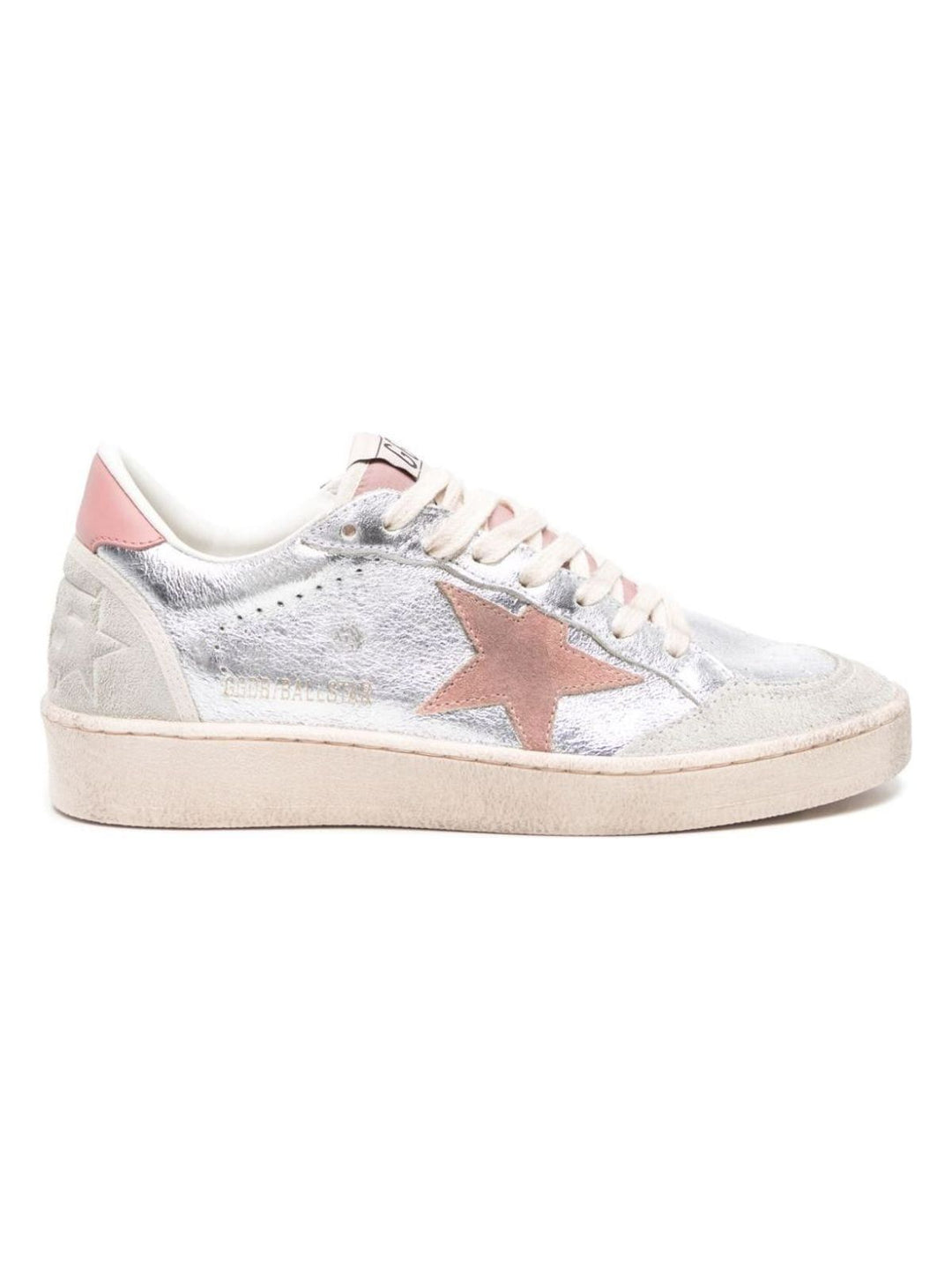 SNEAKER BALL STAR PLATEADO NUDE ROSA