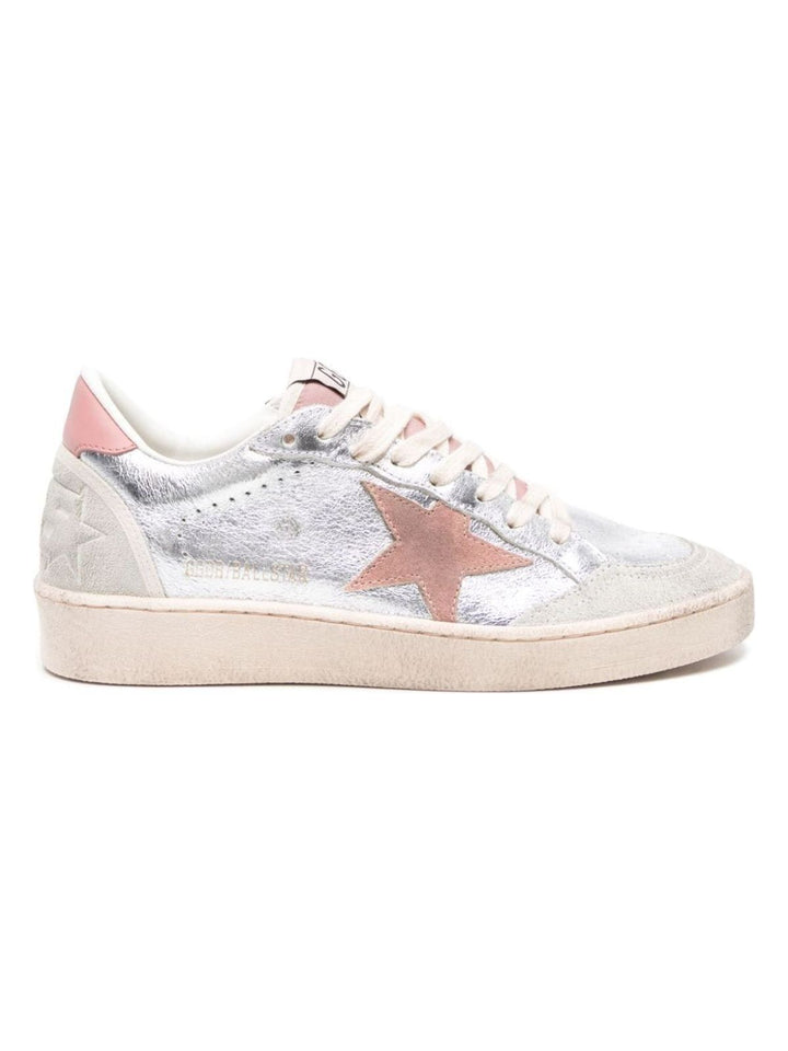 SNEAKER BALL STAR PLATEADO NUDE ROSA