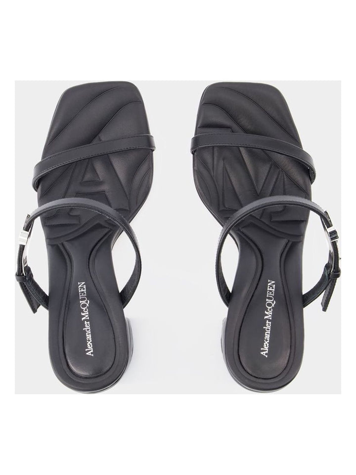 SEAL HEELED SANDALS