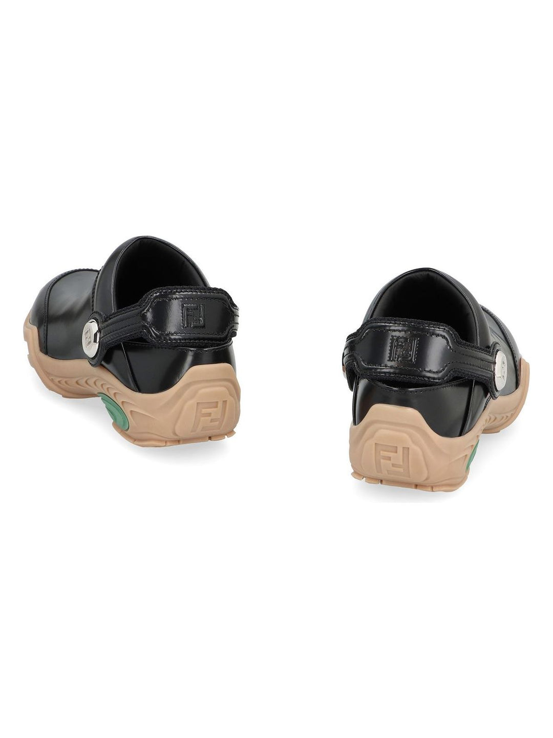 SABOT CLOG IN BLACK LEATHER