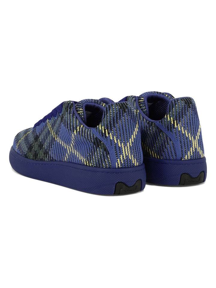 "CHECK KNIT BOX" SNEAKERS