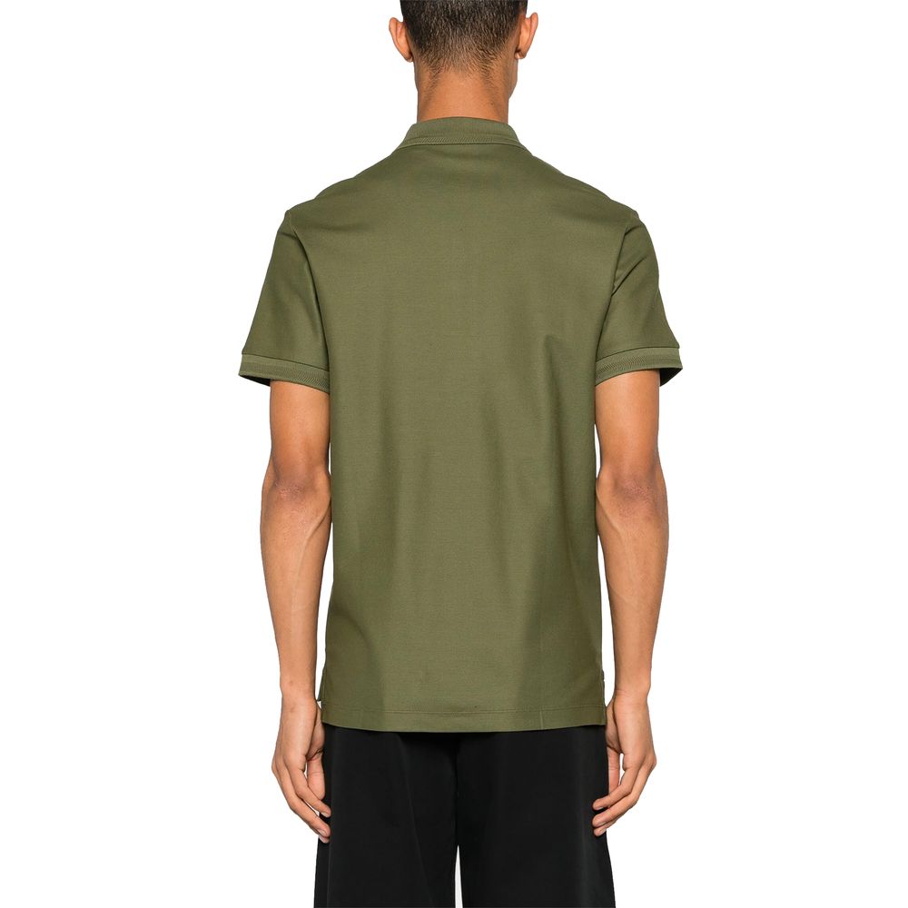 Burberry Green Cotton Polo Men's Shirt