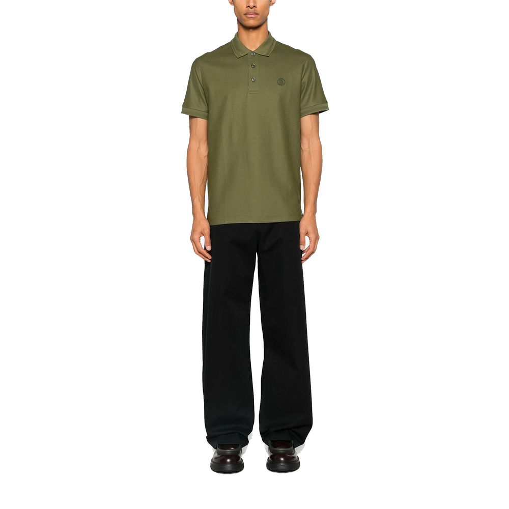 Burberry Green Cotton Polo Men's Shirt