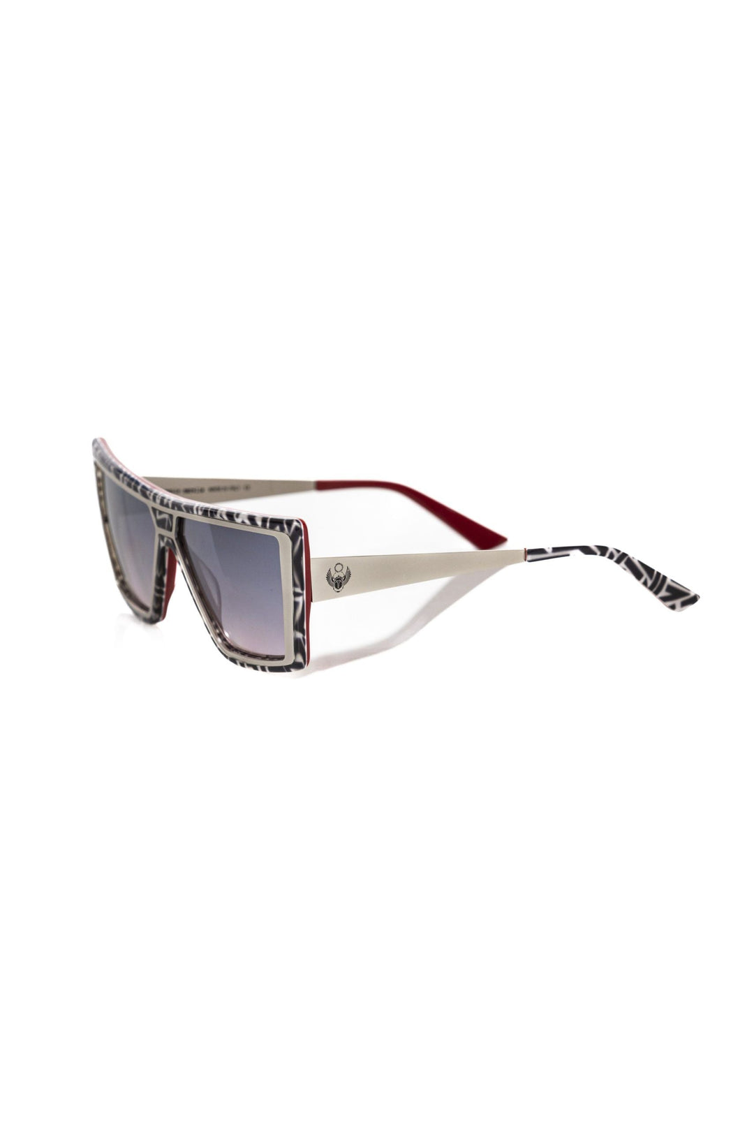 Frankie Morello Chic Zebra Pattern Square Women's Sunglasses