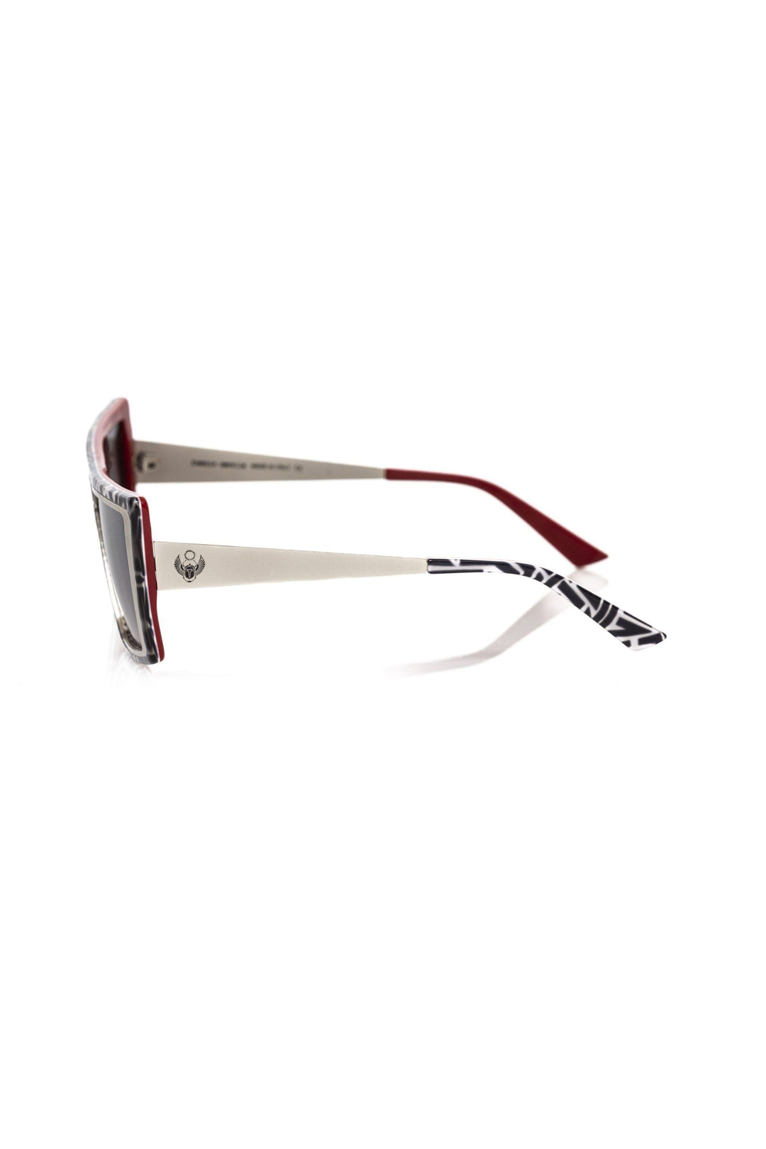 Frankie Morello Chic Zebra Pattern Square Women's Sunglasses