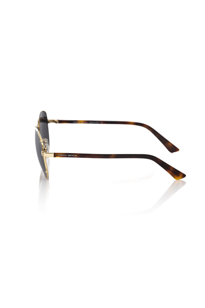 Frankie Morello Aviator Elegance Sunglasses in Men's Gold